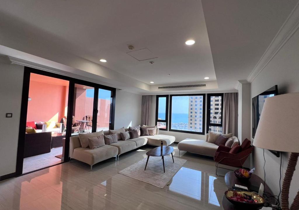 Doha Apartment | شقة واسعة وإطلالة رائعة على البحر في اللؤلؤة