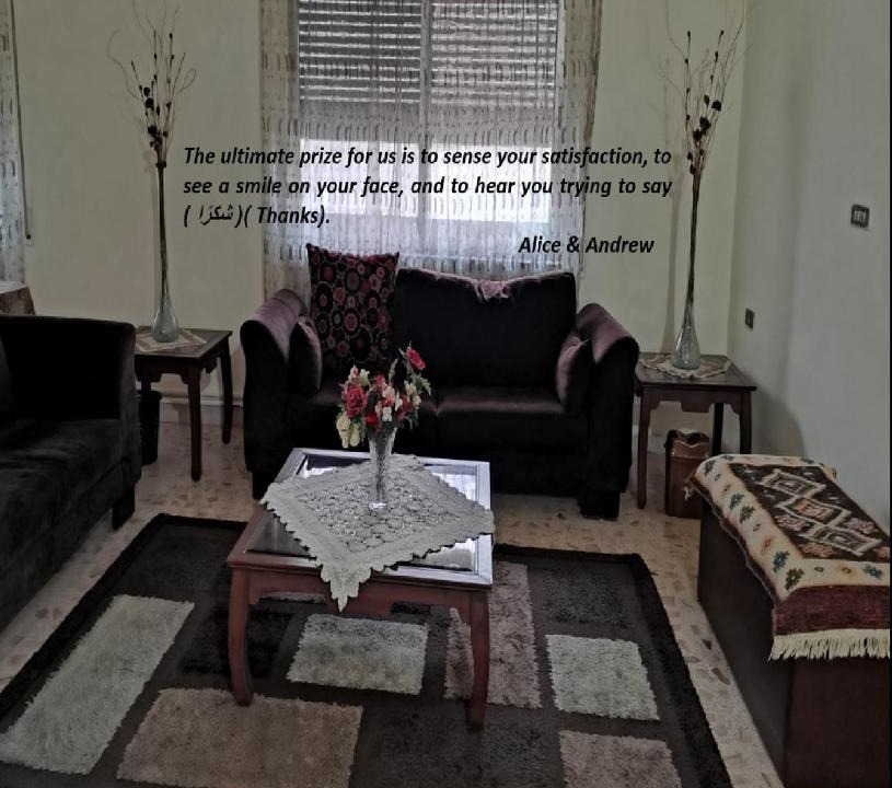 Madaba Apartment | Alice & Andrew Apt. Few Steps to Madaba Old City Center