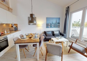 Vacation apartment "Seagull" for 4 people with balcony & sea view on the Baltic Sea