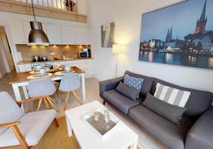 Vacation apartment "Seagull" for 4 people with balcony & sea view on the Baltic Sea