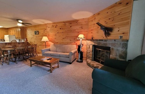 Chalet Village Apartment | Enjoy winter in the Smoky Mountains from your private BALCONY King bed, enjoy the view from the Pool, Hot tub, in the clubhouse