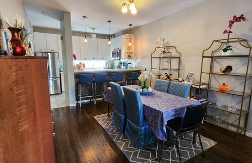 Ranch Triangle House | Spacious Townhome! 3 bedrooms & 2 complete bath and 2 outdoor Patios, Near Train