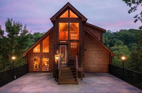 Chalet Village Cabin | Chalet Village Log Cabin with Mountain Views! Easy Access and Flat Parking!