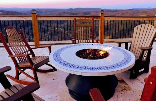 Chalet Village Cabin | Mansion In The Sky: Luxe Retreat with Breathtaking Views Over Downtown Gatlinburg!