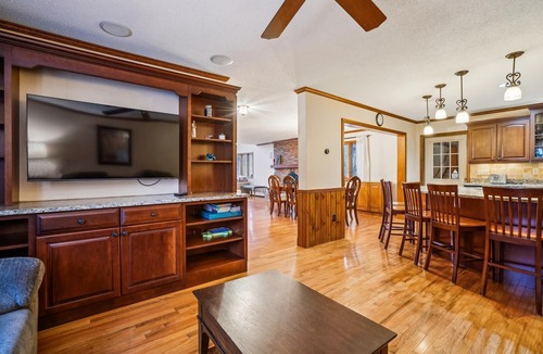 Killington Ski Chalet | Mountain View Chalet Fabulous views from the hot tub with large entertaining area just off Killington Road