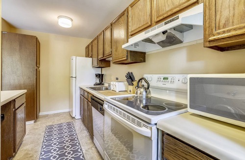 Aspen Condo | Riverfront Condo, with a Pool & Hot Tub