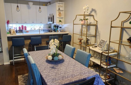 Ranch Triangle House | Spacious Townhome! 3 bedrooms & 2 complete bath and 2 outdoor Patios, Near Train