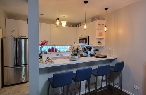 Ranch Triangle House | Spacious Townhome! 3 bedrooms & 2 complete bath and 2 outdoor Patios, Near Train