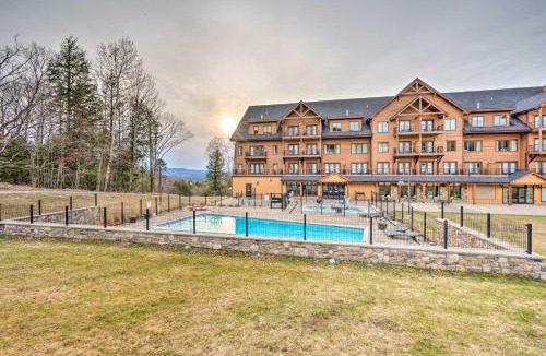 East Burke Apartment | Versatile Condo Balcony, Bike Trails On-Site