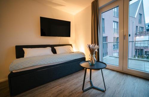 Metzingen Apartment | ZENtrahome - Zentral Business Outlet SmartTV Balkon