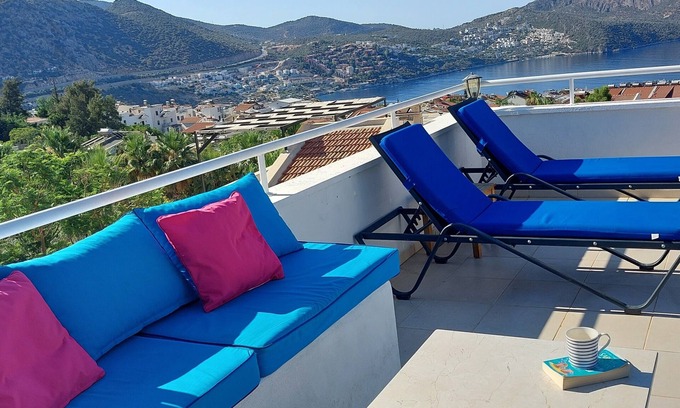 Kalkan Villa | Idyllic peaceful 3 bed, 3 bath villa, heated pool, mature gardens, sleeps 6